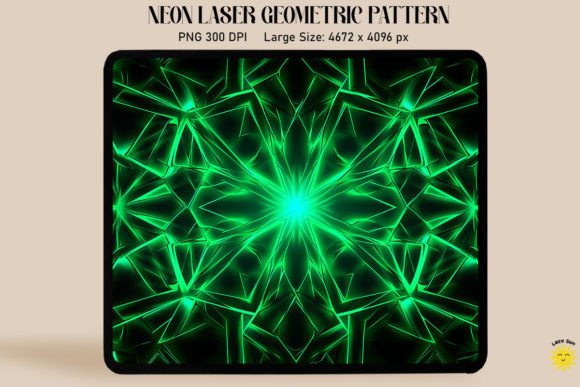 Download Neon Vibrant Green Laser Pattern - Green Collection