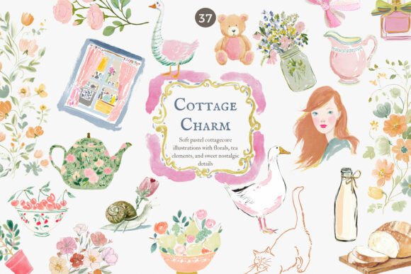 Download Cottagecore Clipart Set - Premium Resources