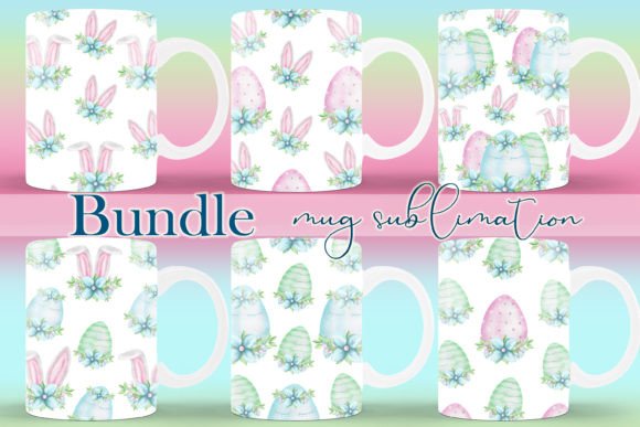 Download Happy Easter Mug Sublimation Bundle - Easter mug Collection