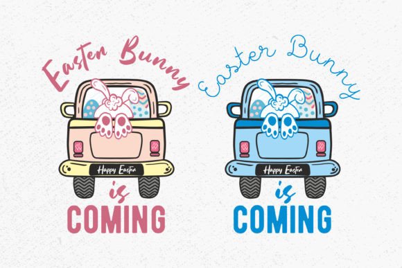 Download Easter Bunny is Coming with Truck Svg - Premium Resources
