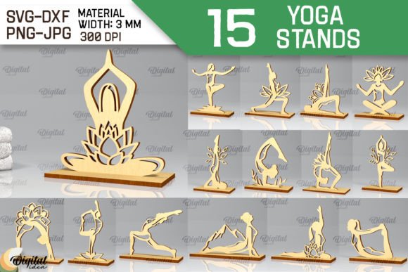 Download Yoga Stand Decor Lasercut. Yoga Pose SVG - Premium Resources