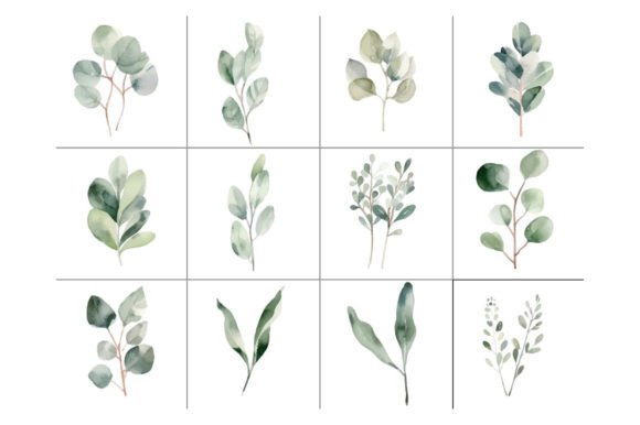 Download Baby Blue Eucalyptus - Greenery Clipart. - Green Collection